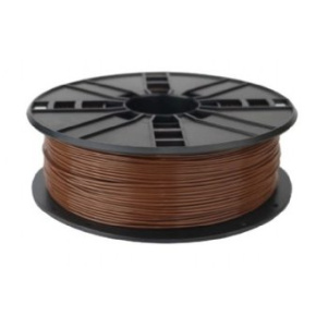PLA plastic filament for 3D printers, 1.75 mm diameter, brown
