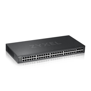 Zyxel GS2220-50, 48-port GbE L2 Switch with GbE Uplink (1 year NCC Pro pack license bundled)