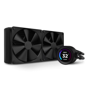 NZXT AIO liquid cooler CPU Kraken 280 ELITE / 2x140mm fan / 4-pin PWM / LCD display / black