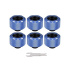 Thermaltake Fitting Pacific C-Pro G1/4 PETG 16mm OD 6 Pack - Blue