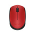 Logitech M171/Kancelárska/Optická/1 000 DPI/Bezdrôtová USB/Čierna-červená