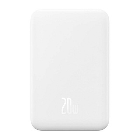 Baseus power banka Mini s bezdrôtovým nabíjaním 5000 mAh 20W USB-C biela Baseus power banka Mini s bezdrôtovým nabíjaním 5000 mAh 20W USB-C biela