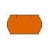 Etikety cenovkové Cont.Meto 22x12 oranžové