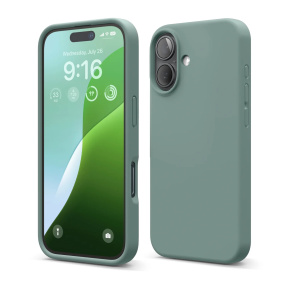 Elago kryt Silicone Case pre iPhone 16 - Midnight Green