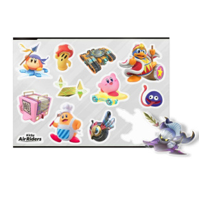 Kirby Air Riders sticker sheet