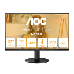 AOC/U27B3AF/27"/IPS/4K UHD/60Hz/4ms/Black/3R AOC/U27B3AF/27"/IPS/4K UHD/60Hz/4ms/Black/3R