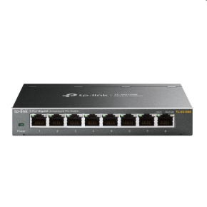 tp-link TL-SG108E, 8 port Gigabit Easy Smart Switch, 8x 10/100/1000M RJ45, IGMP, MTU, Tag-Based, VLAN, QoS, steel case