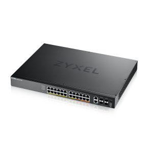 Zyxel XGS2220-30HP, L3 Access Switch, 400W PoE, 16xPoE+/10xPoE++, 24x1G RJ45 2x10mG RJ45, 4x10G SFP+ Uplink, incl. 1 yr NebulaFlex