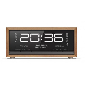 CARNEO C100, radio DAB+, FM, BT, digital alarm clock, OLED, wood