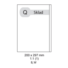 etikety ECODATA Samolepiace 200x297 mm univerzálne biele (100 listov A4/bal.)