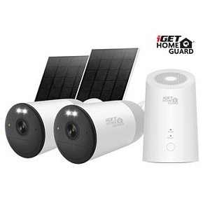 iGET HOMEGUARD HGWNK108402S - Wire-free 2K NVR 10CH + 2x bateriová kamera se solárními panely