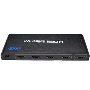 HDMI 1.4a splitter 1-4 portov kovový, 3D, FullHD