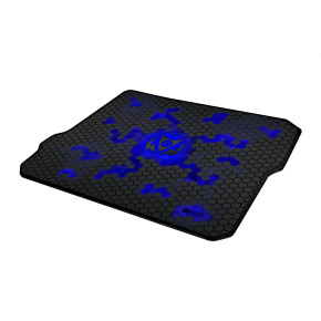 Gaming mouse pad C-TECH ANTHEA CYBER BLUE, for gaming, 320x270x4mm, sewn edges