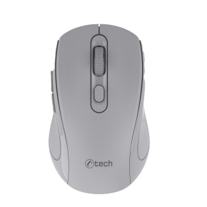 Mouse C-TECH WLM-12 Dual mode, wireless, BT5.0 + 2.4GHz, 1600DPI, 6 buttons, USB nano receiver, gray
