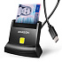 AXAGON CRE-SM4NC, USB-C čítačka kontaktných kariet Smart Card (eObčanka), stojanková, kábel 1,2 m