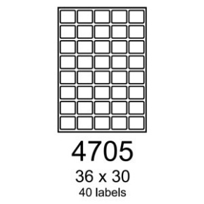 etikety RAYFILM 36x30 univerzálne modré R01234705A (100 list./A4)