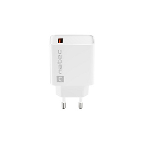 Univerzálna nabíjačka Natec RIBERA 18W 1X USB-A, biela Univerzálna nabíjačka Natec RIBERA 18W 1X USB-A, biela