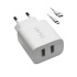 nabíjačka CENTO P213/Lite TipC 2USB/2A biela