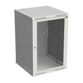 Rozvaděč nástěnný SENSA 18U 500mm, dveře sklo, RAL 7035, SENSA-18U-65-11-G