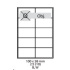 etikety ECODATA Samolepiace 100x58 univerzálne biele 10ks/A4 (100 listov A4/bal.)