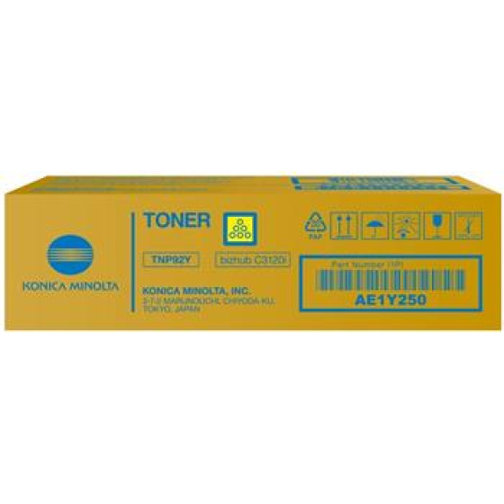 toner MINOLTA TNP92 yellow Bizhub i-SERIES C3120i (4000 str.) (AE1Y250)