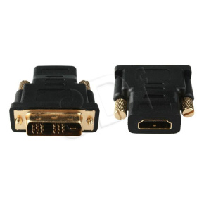 Cable CABLEXPERT red. HDMI to DVI, F/M, gold-plated contacts, black