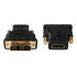 Cable CABLEXPERT red. HDMI to DVI, F/M, gold-plated contacts, black