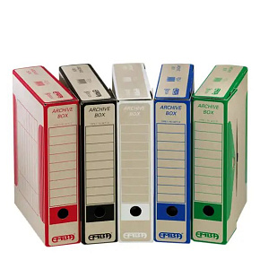ARCHÍVNY BOX EMBA, 75 mm, biela