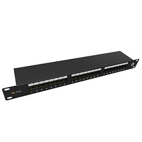 19" patch panel Solarix 24 x RJ45 CAT5E STP 1U SX24-5E-STP-BK-N 19" patch panel Solarix 24 x RJ45 CAT5E STP 1U SX24-5E-STP-BK-N