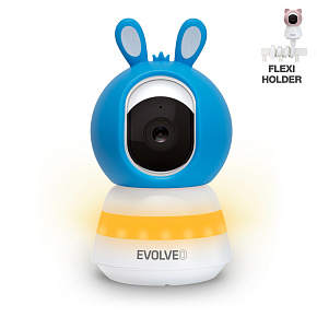 EVOLVEO Baby Monitor LUX- Chytrá 360 ° videoopatrovateľka s nočným videním, detekciou plače a pohybu, modrá EVOLVEO Baby Monitor LUX- Chytrá 360 ° videoopatrovateľka s nočným videním, detekciou plače a pohybu, modrá