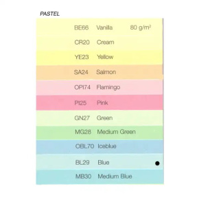 Farebný papier PASTEL A4-160g - MG28 stredne zelená