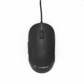 Mouse GEMBIRD MUS-UL-02, backlit, black, 2400DPI, USB