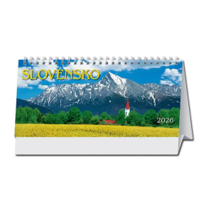 Stolový kalendár Slovensko stĺpcové 2026