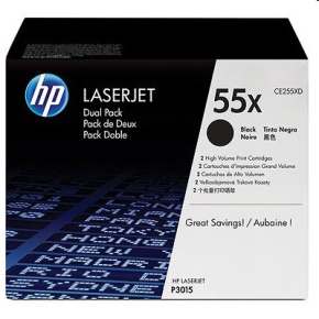 HP 55XD, Black toner pre HP LaserJet P3015n/dn/x, M521dn/dw, M525dn, 2x13000 strán / dual pack