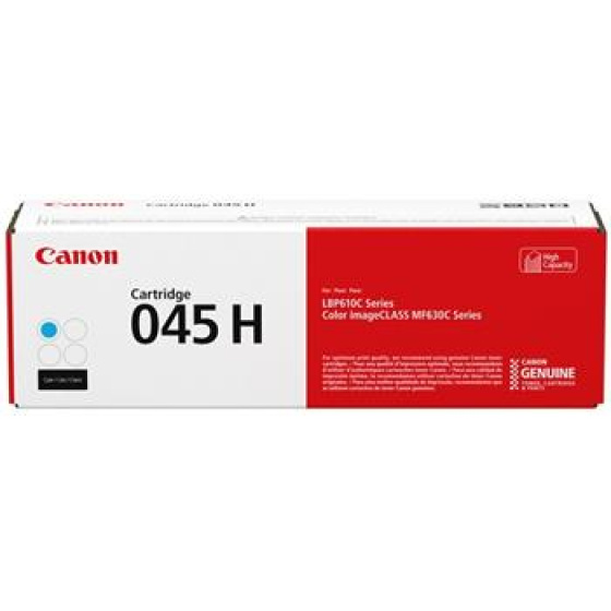 toner CANON CRG-045H cyan i-SENSYS LBP610C, iC MF630C (2.200 str.) (1245C002)