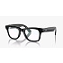 Meta Ray-Ban Gen1 Wayfarer, Shiny Black, Clear (Large)