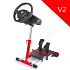 Wheel Stand Pro, stojan na volant a pedále pre Thrustmaster SPIDER, T80/T100,T150,F458/F430, červený