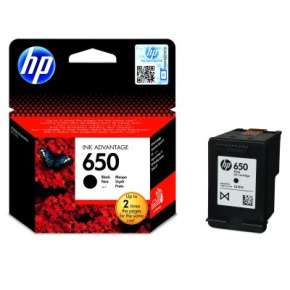 HP 650, atramentová náplň pre HP Deskjet ink Advantage 1515, 2515, 3515, 4515, 360 strán, Black