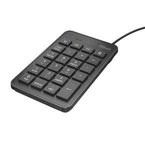 TRUST XALAS Numerický blok, USB, čierny