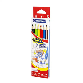 PASTELKY Centropen 9522/6 , JUMBO trojhranné PASTELKY Centropen 9522/6 , JUMBO trojhranné