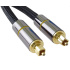 PremiumCord optical audio cable Toslink, OD:7mm, Gold-metal design + Nylon 2m