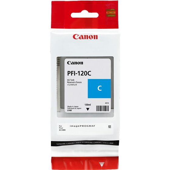 kazeta CANON PFI-120C cyan TM-200/205/300/305 (130ml) (2886C001)