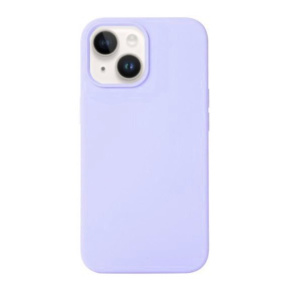Comma kryt Nature Metal Frame Real Silicone Case pre iPhone 14 Plus - Purple