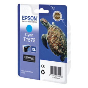 kazeta EPSON cyan, with pigment ink EPSON UltraChrome K3, series Turtle-Size XL, in blister pack RS. (C13T157240)