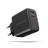 AXAGON ACU-PQ45 GaN nabíjačka do siete 45W, 2x port (USB-A + USB-C), PD3.0/PPS/QC4+/SFC 2.0/AFC/Apple