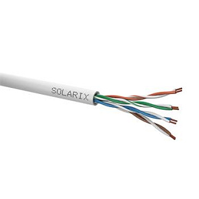 Kabel licna Solarix CAT5E UTP PVC šedý 305m/box SXKL-5E-UTP-PVC-GY
