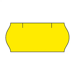 Etikety cenovkové Cont.Meto 26x12 žlté Etikety cenovkové Cont.Meto 26x12 žlté