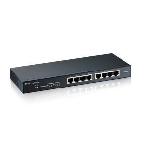 Zyxel GS1900-8 v2, 8 port GbE L2 smart switch, desktop, fanless