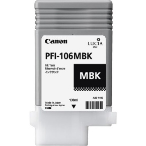 kazeta CANON PFI-106MBK Matte Black pre iPF 6300/6300s/6350/6400/6400s/6450 (130ml)