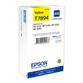 kazeta EPSON WorkForce WF-5620,5690,5190,5000 seria yellow XXL (4.000 strán) (C13T789440)